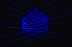Laserworld BeamBar 10B MK2 Lasersystem mit 10 Kopfblenden, Blau