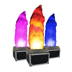 2x Equinox 2M DMX Flame Machine RGBA Flightcased LED Light Effect DJ Disco