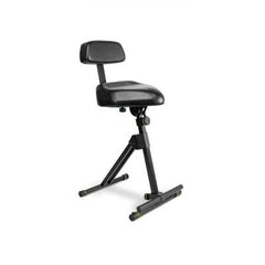 Gravity FM SEAT1 BR Height adjustable stool with foot/backrest Seat Guitar Stool