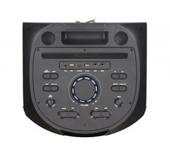 Intimidation NDR 7022 Lautsprecher 3000 W 2 x 12 Zoll tragbarer Akku-Bluetooth-DJ-Lautsprecher