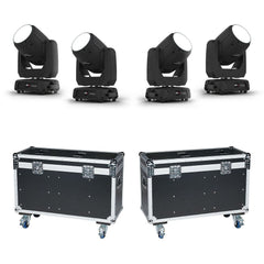 4x Chauvet DJ Intimidator Beam 355 IRC LED Moving Head 100WÂ inc. 2x Flightcase