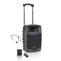 LD Systems ROADBUDDY 10 HS B6 Bluetooth Speaker with Mixer, Bodypack and Headset
