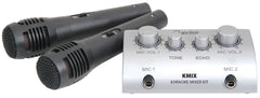 QTX Heim-Karaoke-Dual-Mikrofon-System, Mixer, Hausparty, CD-/DVD-Player-Set