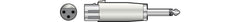 QTX XLR-Buchse auf 6,3 mm 6,3 mm Klinkenstecker Mono