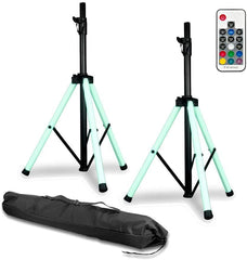 ADJ Color Stand LED Speaker Stand Light Up DJ Performer Pair inc Carry Bag