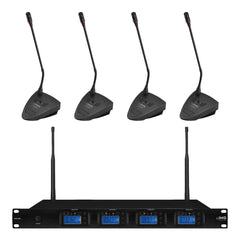IMG Stageline TXS-646 4 Channel Wireless Desktop Microphone Conference Mic System