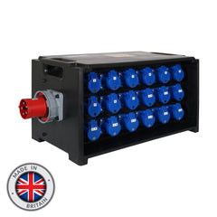 Boîte de distribution PCE MERZ 63A 3PH In/Thru vers 18x 16A RCBO