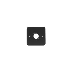 Penn Elcom Single Gang D Type Wall Plate, Black (81511-RC)