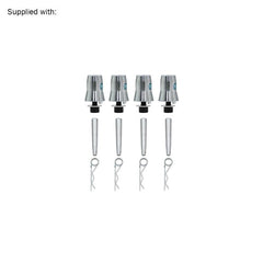 Global Truss F34 PL Poulie de support au sol supérieure en aluminium