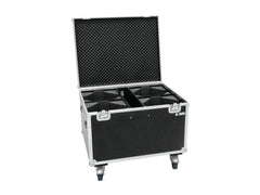 Roadinger Flightcase 4X Led Tha-100F/Tha-120Pc Mit Rädern