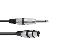 Omnitronic Adapterkabel XLR(F)/Klinke Mono 0,9M Schwarz