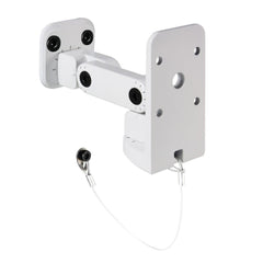 LD Systems SAT WMB 10 W Wandhalterung für Lautsprecher, weiße Halterung, verstellbar für Satellitenlautsprecher