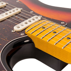 Vintage Electric Guitar- Maple Fingerboard - Sunset Sunburst