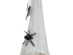 Europalms Halloween-Figur Totenkopf im Spinnennetz, 30 cm