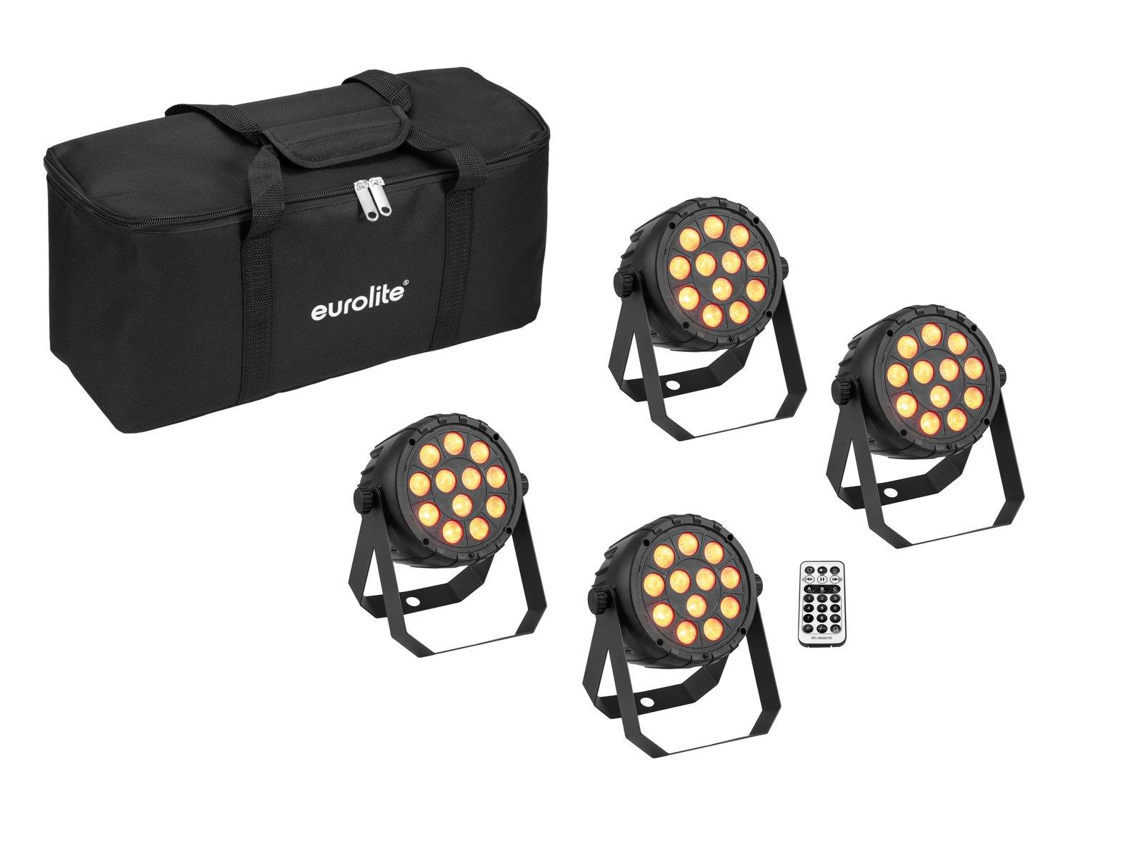 Eurolite Compact spotlight with DMX control and 12 x 5 W COB LED in RG ...