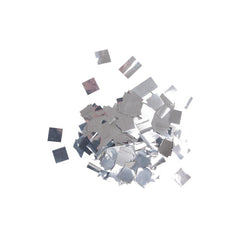 Equinox Lose Konfetti-Quadrate 17 x 17 mm – Metallic-Silber, 1 kg