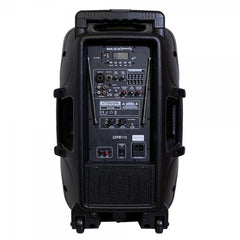 ZZip 12" Battery Portable PA 350W Speaker System inc 2x Wireless Handheld