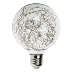 Prolite 4W LED ST64 Spiral Funky Filament Lampe ES, Magenta