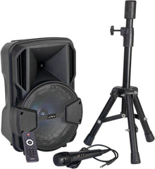 Party Mobile8 Set Aktivlautsprecher 8" 200W inkl. Ständer + Mikrofon