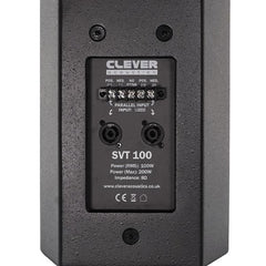 Clever Acoustics SVT 100 Passive Installation Loudspeaker 6” Black 200W