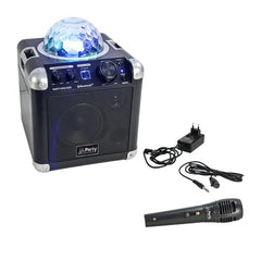 PLS Party Rocker Bluetooth Battery Sound System PA inc LED Light & Mic