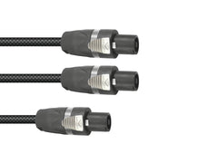 Sommer Cable Adaptercable Speakon/2Xspeakon 1M Bk