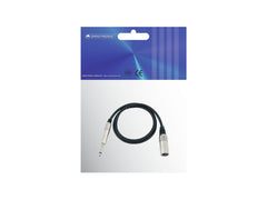 Omnitronic Adapterkabel XLR(M)/Klinke Mono 0,9M Schwarz