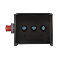 MERZ Distribution Box 63A 3PH to 3x Socapex RCBO Distro Stage Lighting