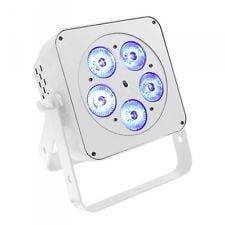 LEDJ Slimline 5Q5 Uplighter Par Can 5 x 5w LED DMX White Metal Body