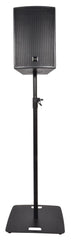2x QTX Speaker Stand Square Base 35mm Height Adjustable PA Disco DJ