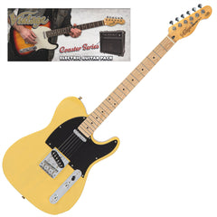 Vintage V20 Maple Coaster Electric Guitar Pack - Butterscotch