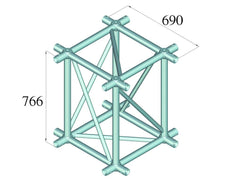 Alutruss Quadlock Tq390-Mcb Universal Crossing