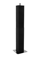 Plugger 2 x Height Adjustable Podium Black 106-195cm Totem inc Flightcase *B-STOCK*