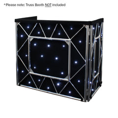 Equinox Truss Booth Starcloth avec LED blanches
