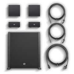 LD Systems CURV 500 AVS Portable Array System AV Set with Speaker Cables