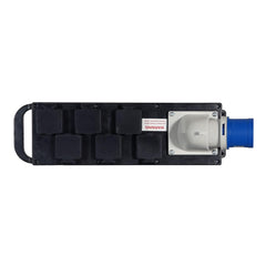 PCE Rubber Distribution Unit 32A In 6x 13A Out Outdoor Power Distro