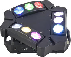 Intimidation 9BEAM-MINI Spider 9 x 10W RGBW LED Dynamic Light Effect