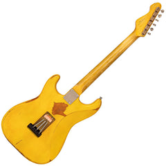 Vintage V6 Proshop Unique Guitar - Distressed Yellow