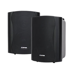 Clever Acoustics WPS 35T Schwarze wetterfeste 100-V-Lautsprecher (Paar)