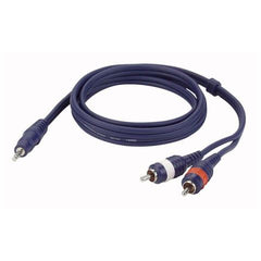 DAP Stereo Mini Jack/2 RCA 3 mtr Line/Instrumentcable