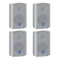 4x RCF DM41 30W 100V IP55 Rated Background Speaker (White)