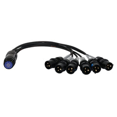 eLumen8 16A Male - Socapex 19-Pin Female 1.5mm Fan-In Cable