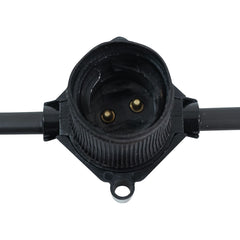 PCE 25m BC Festoon, 0.3m Spacing with 16A Plug and Socket