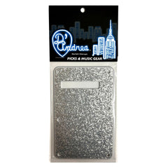 D'andrea Strat Back Plate - Silver Sparkle
