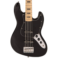 Vintage V49 5 String Coaster Series Bass Guitar - Gloss Black