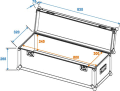 Roadinger Valise Universelle Pro 80X30X30Cm