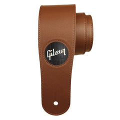 Thalia Gibson 2.5" Brown Strap - Black Ebony With Gibson Pearl Logo
