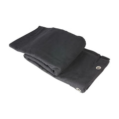 Adam Hall 0152 X 64 Blackout cloth B1 black with burnished Grommets hemmed 6x 4m
