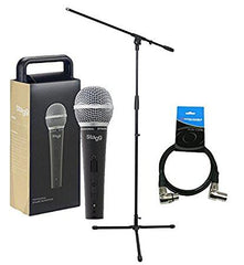 Stagg SDM50 Heavy Duty Dynamic Handheld Mic inc. Stand & Cable