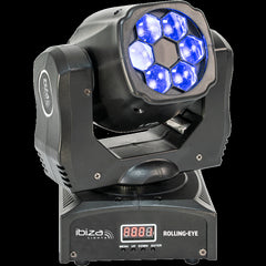 Ibiza Light Rolling Eye LED Lyre Effet Wash 6 x 12W